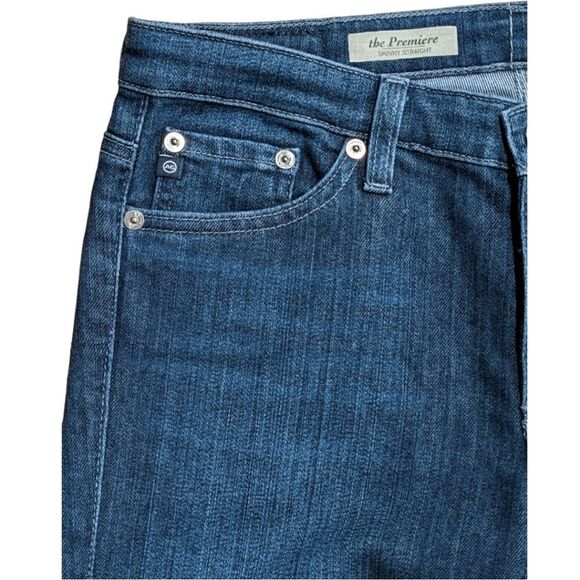 AG Adriano Goldschmied the Premiere Skinny Straight Women's Jeans Size 27R - Picture 3 of 5